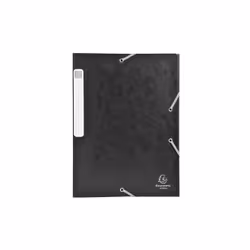 Exacompta Scatola per archivio consegnata piatta Cartobox dorso 25mm carta lucida Nature Future, Cartoncino, Nero, A4, Ritrat ...