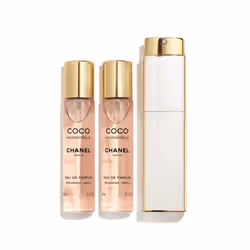 CHANEL Coco Mademoiselle Eau De Parfum Twist And Spray 3x 20 ml, Donna, 20 ml, Arancione, Giacinto, Rosa, Patchouli, Vetiver, ...