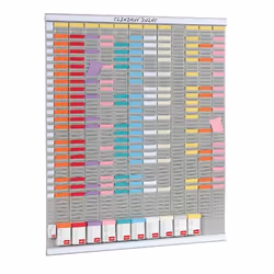 Nobo T-Card Kit - Planner annuale 13 col. 54 slot - Vista aggiuntiva 5