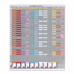 Nobo T-Card Kit - Planner annuale 13 col. 54 slot - Vista aggiuntiva 6