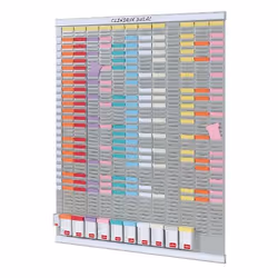 Nobo T-Card Kit - Planner annuale 13 col. 54 slot - Vista aggiuntiva 7