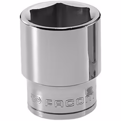Socket 1/2 '' 6 punto 15 millimetri Facom S15H ISO 2725-1, DIN 3124, NF ISO 2725-1 Lunghezza 36 millimetri Diametro 21,4 mill ...