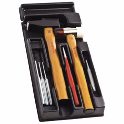 Dettagli : Vassoio termoformato PL.333: 1 Martello di Hickory 32 mm (200H.32) 1 Martello in acciaio da 32 mm (208A.32CBA)1 sc ...