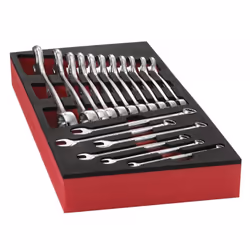 Dettagli : Modulo schiuma PM.MOD440-1: chiavi 6-7-8-9-10-11-12-13-14-15-16-17-18-19-21-22-24 mm Adatto ai carrelli Chrono XL, ...