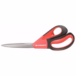 Facom 841A.9, Adulto, Taglio a zig zag, Singolo, Nero, Rosso, Acciaio inox, Acciaio inox, Universale
