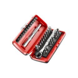 Valigetta 31 pezzi cricchetto porta punte r.pe 1/4'' + 28 inserti 1/4 Facom R.PEJ31PB