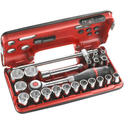 Set di chiavi a bussola, cricchetto girevole Facom S.360DBOX4PB