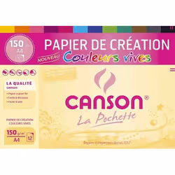 Canson 200002756, Foglio d'arte, 150 g/m², 12 fogli