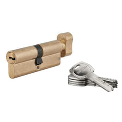 SP - Cilindro europeo per serratura a pomolo Tiger 6, 40Bx40mm, ottone, anti-sfilamento, anti-perforazione, 5 chiavi - thirard