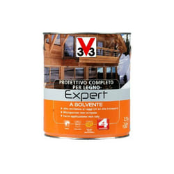V33 - Protettivo Completo Expert Vernice Solvente per Legno Finestre Infissi Travi - Colore: Castagno chiaro - Formato: 2,5 Lt