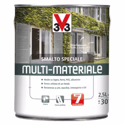 V33 smalto 4 in 1 - 2.5 lt antracite micaceo, Pittura, Porta, Telaio della porta, Pavimento, Mobili, Porta del garage, Parete ...