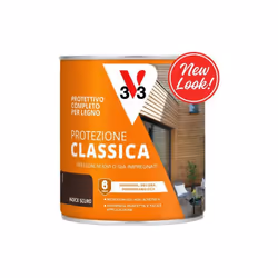 IMPREGNANTE V33 NOCE SCURO IL PROTETTIVO COMPLETO V33 PROTEZIONE CLASSICA, a base di resine alchidiche, è ideale per protegge ...