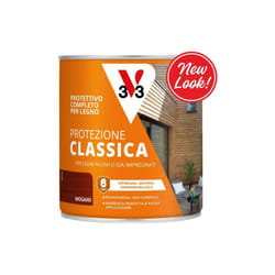 Impregnante V33 Mogano Protezione Classica Completo Per Legno 750 Ml (02111)