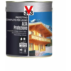 V33 Protettivo Completo Legno Alta Protezione Noce Scuro 2,5 l, colore Noce scuro