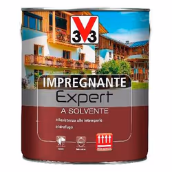 V33 Impregnante expert all'acqua, 2.5 lt, Noce chiaro, Porta, Cancello, Finestra, Persiana, Noce, 30 m², 0,85 - 0,95, 4 h, 24 ...