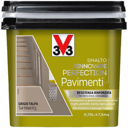 V33 - Smalto Rinnovare Perfection Pavimenti Gres Piastrelle Marmo Granito Parquet - Colore: Grigio Talpa Satinato
