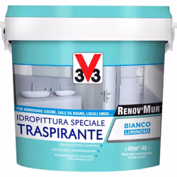renov'mur idropittura traspirante 4 lt renov'murâ® idropittura traspirante àˆ una speciale pittura murale a base di resine ac ...