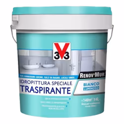 Idropittura Trasparente Bianco Luminoso 14Litri Garantisce ottima copertura, potere mascherante ed elevata traspirabilità. Pe ...