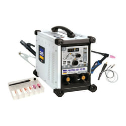 GYS - Sistema di saldatura tig protig 201 ac/dc hf fv con accessori 10 -200 a gasg.