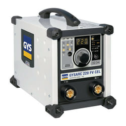 Stazione di saldatura ad arco con elettr. Enrob. GYS arc 220 fv cel con accessori 10-2