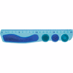 Maped 277900 righello Righello da scrivania 200 mm Polietilene tereftalato (PET) Blu 1 pz - Vista aggiuntiva 2