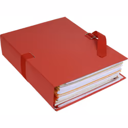 Exacompta 223075E cartella Cartoncino, Cotone Rosso A4