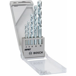 Bosch - 1609200228 - Set da 5 punte per trapano elicoidali per cemento