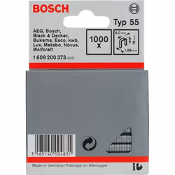 Bosch 1609200373, Pacchetto di punti, 1,9 cm, Fissante, 6 mm, 1000 punti, Acciaio inox