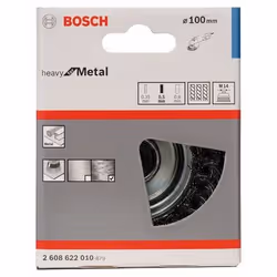 Bosch 2 608 622 010 Ruota a raggi di filo di acciaio Spazzola a forma di tazza 10 cm