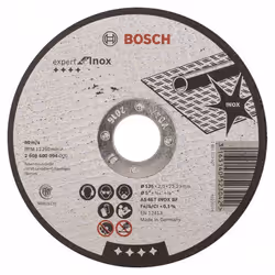 Bosch 2 608 600 094, Disco per tagliare, Centro piatto, Bosch, 2,22 cm, 12,5 cm, 2 mm