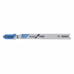 Bosch T 118 AF, Lama per seghetto alternativo, Lamina di metallo, Bimetallo, 1,1 mm, 1,5 mm, 3 mm