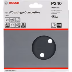 Bosch 2 608 605 128 fornitura per levigatura manuale Carta abrasiva P240 5 pz - Vista aggiuntiva 2