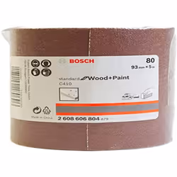 Rotolo abrasivo prof.l egno 93x5 g.80.