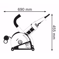 Bosch 0 601 368 703 scanalatrice 23 cm 5000 Giri/min 2400 W