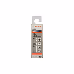 BOSCH 2608595057 - Broca para metal HSS-G DIN338: 3,3 x36 x65: 10 uds