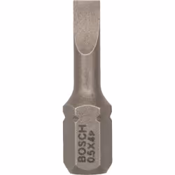 Bosch Bit di avvitamento extra duro, 25 pz, Fessura, 4 mm, Acciaio, 25 mm, 25,4 / 4 mm (1 / 4")