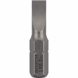 Bosch Bit di avvitamento extra duro, 3 pz, Fessura, 5.5 mm, Acciaio, 25 mm, 25,4 / 4 mm (1 / 4")