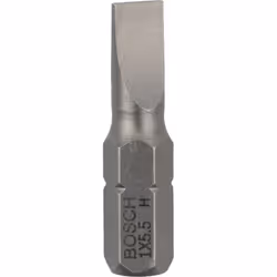 Bosch Bit di avvitamento extra duro, 25 pz, Fessura, 5.5 mm, Acciaio, 25 mm, 25,4 / 4 mm (1 / 4")
