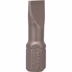 Bosch Bit di avvitamento extra duro, 10 pz, Fessura, 8 mm, Acciaio, 25 mm, 25,4 / 4 mm (1 / 4")
