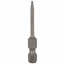 Bosch Bit di avvitamento extra duro, 3 pz, Fessura, 3 mm, Acciaio, 49 mm, 25,4 / 4 mm (1 / 4")