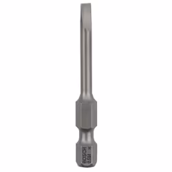 Bosch Bit di avvitamento extra duro, 3 pz, Fessura, 4 mm, Acciaio, 49 mm, 25,4 / 4 mm (1 / 4")