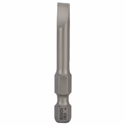 Bosch Bit di avvitamento extra duro, 3 pz, Fessura, 5.5 mm, Acciaio, 49 mm, 25,4 / 4 mm (1 / 4")