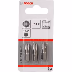 Bosch 2 607 001 511 punta per cacciavite 3 pz