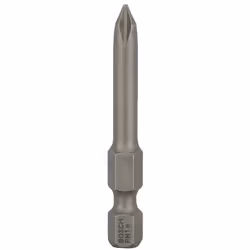 Bosch Bit di avvitamento extra duro, 3 pz, Phillips, PH 1, Acciaio, 49 mm, 25,4 / 4 mm (1 / 4")