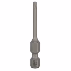 Bosch Bit di avvitamento extra duro, 1 pz, Torcia, T10, Acciaio, 49 mm, 25,4 / 4 mm (1 / 4")