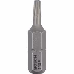 Bosch Bit di avvitamento extra duro, 25 pz, Torcia, T10, Acciaio, 25 mm, 25,4 / 4 mm (1 / 4")