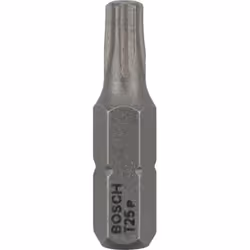 Bosch Bit di avvitamento extra duro, 25 pz, Torcia, T25, Acciaio, 25 mm, 25,4 / 4 mm (1 / 4")