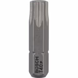 Bosch Bit di avvitamento extra duro, 25 pz, Torcia, T40, Acciaio, 25 mm, 25,4 / 4 mm (1 / 4")