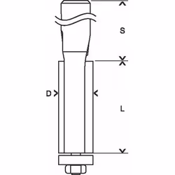 Bosch 2 608 628 346 punta per fresa Punta da taglio per laminato 1 pz