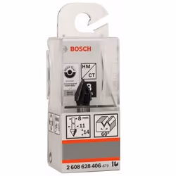 Bosch 2608628406 Punta per fresare per fessure a V
